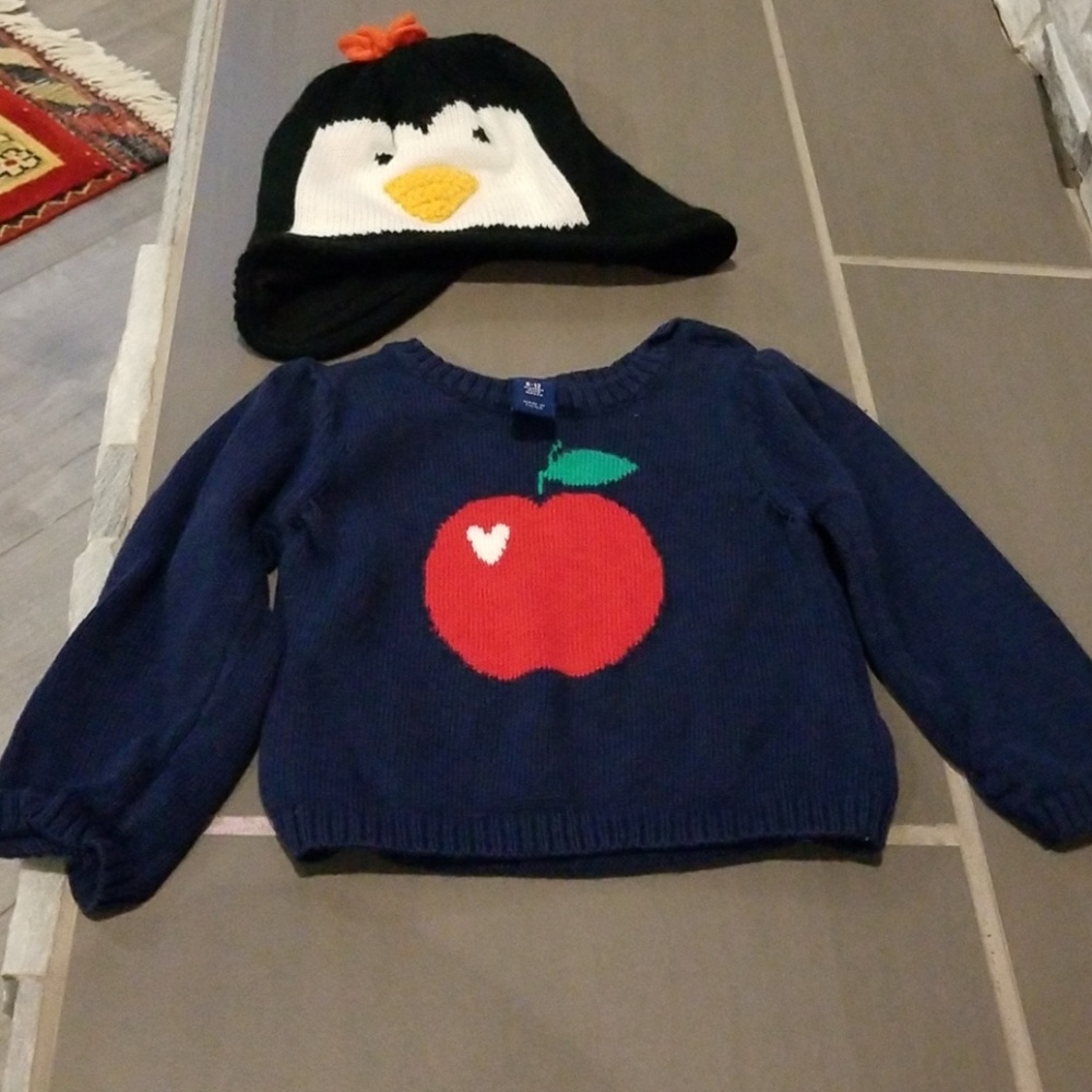 Sweater and cute hat